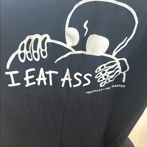 Black Graphic assholes live forever for T-shirt Design